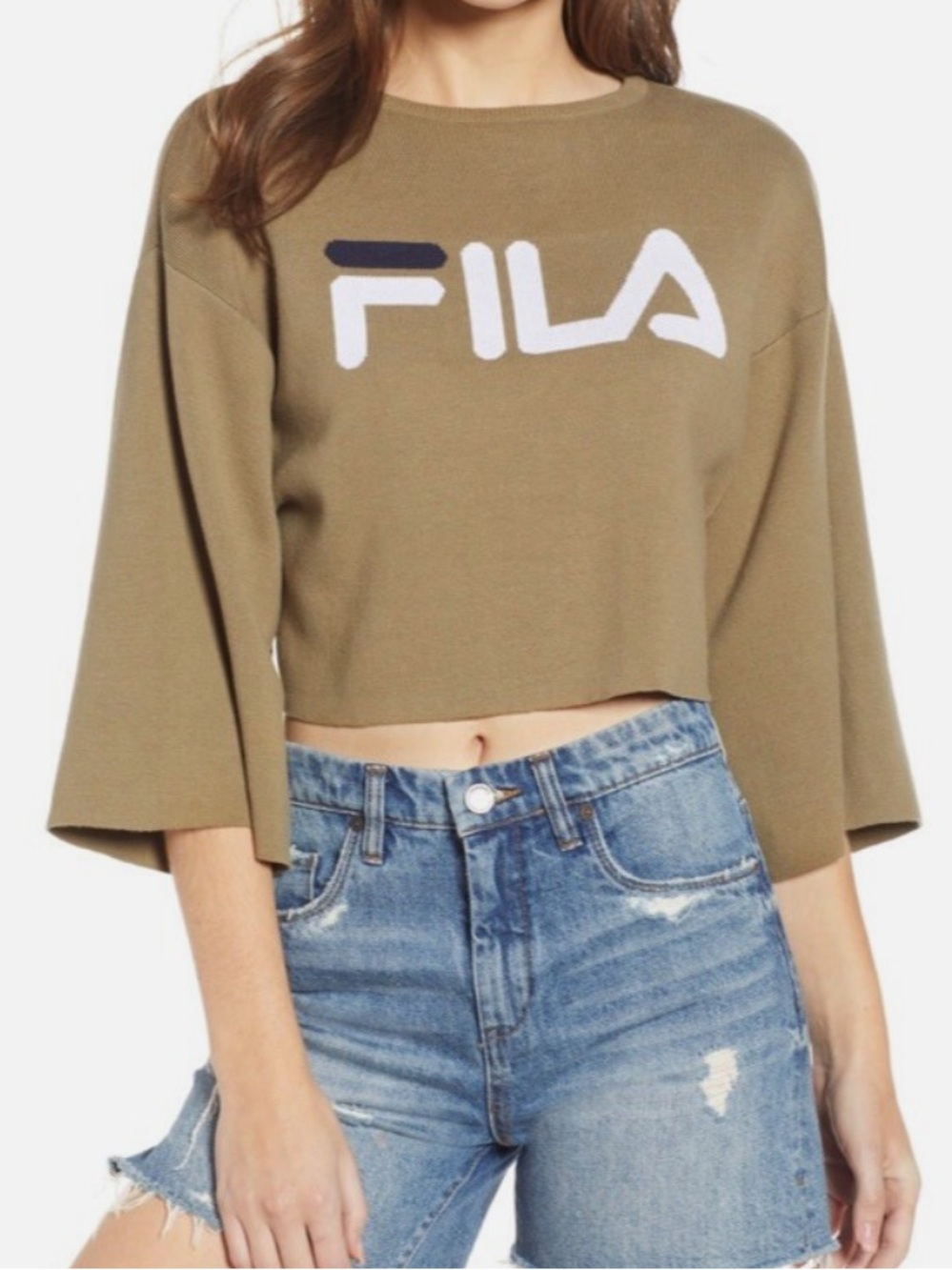 FILA Boxy Cropped Crewneck